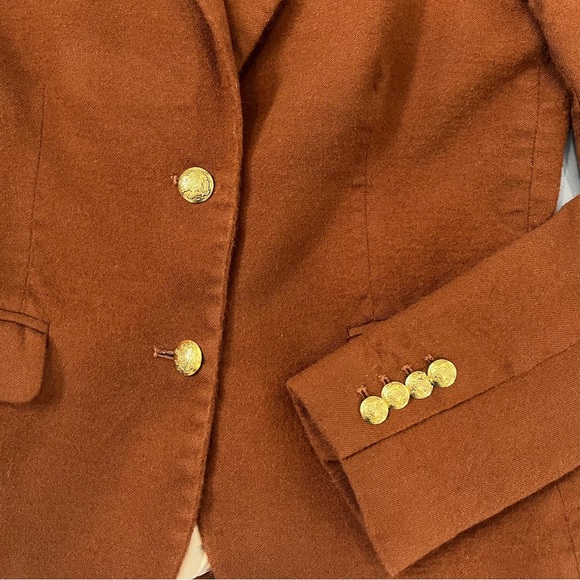 J-Crew Brown Wool Schoolboy Style Blazer - Picture 6 of 7